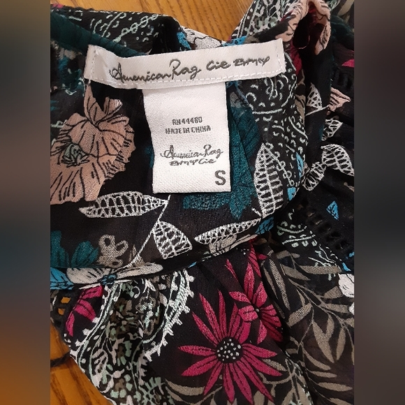American Rag Floral Boho Top, Size S NWOT - Picture 8 of 13